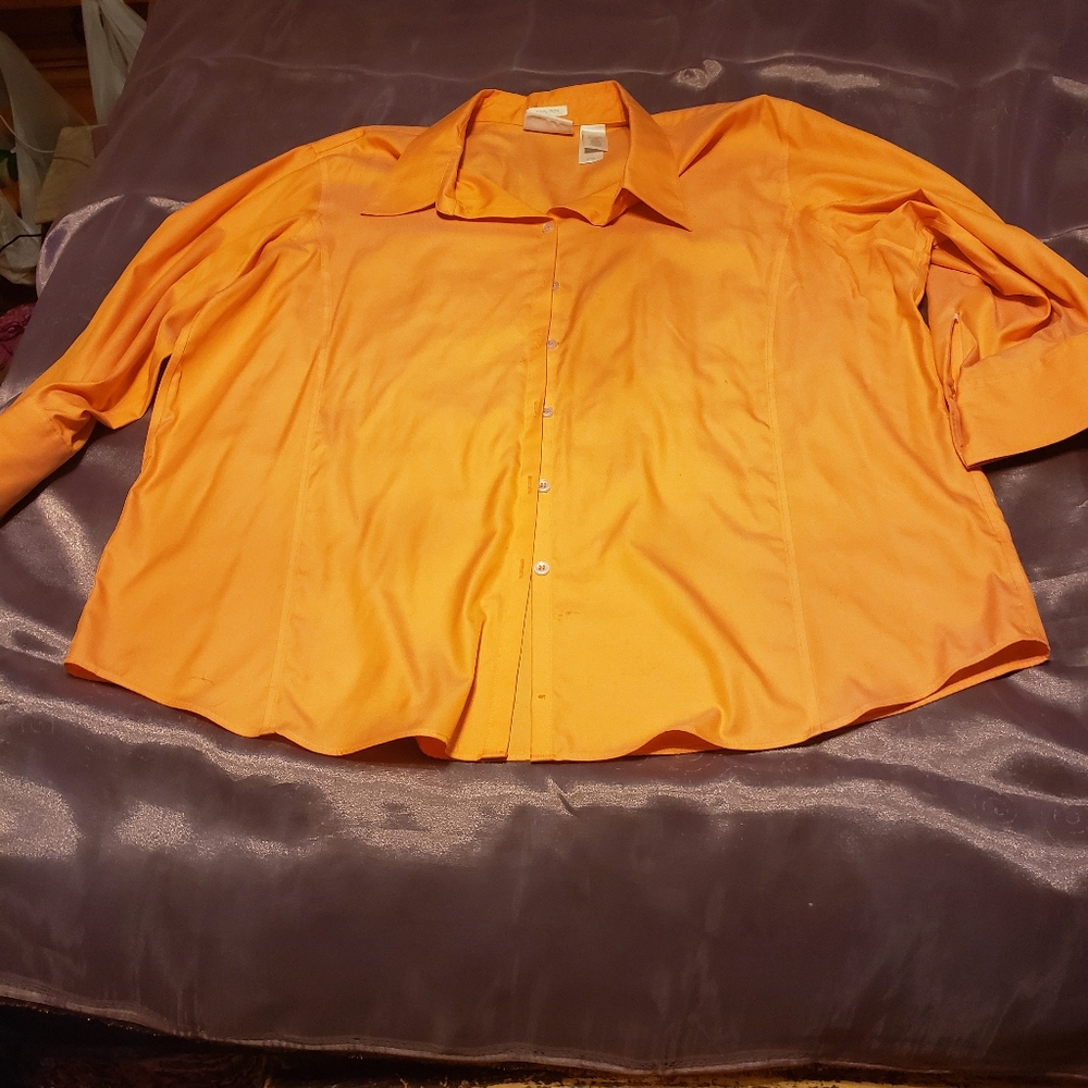 Liz Claiborne top size 20w Orange GUC